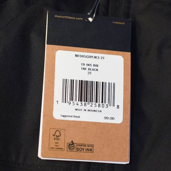 THE NORTH FACE TODDLER GIRLS BOYS SNOWQUEST INSULATED BIB SNOW PANTS SIZE 2T New - Picture 5 of 7